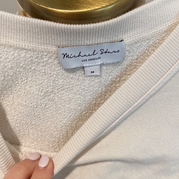 michael stars ruffle sweatshirt tank - Picture 3 of 3